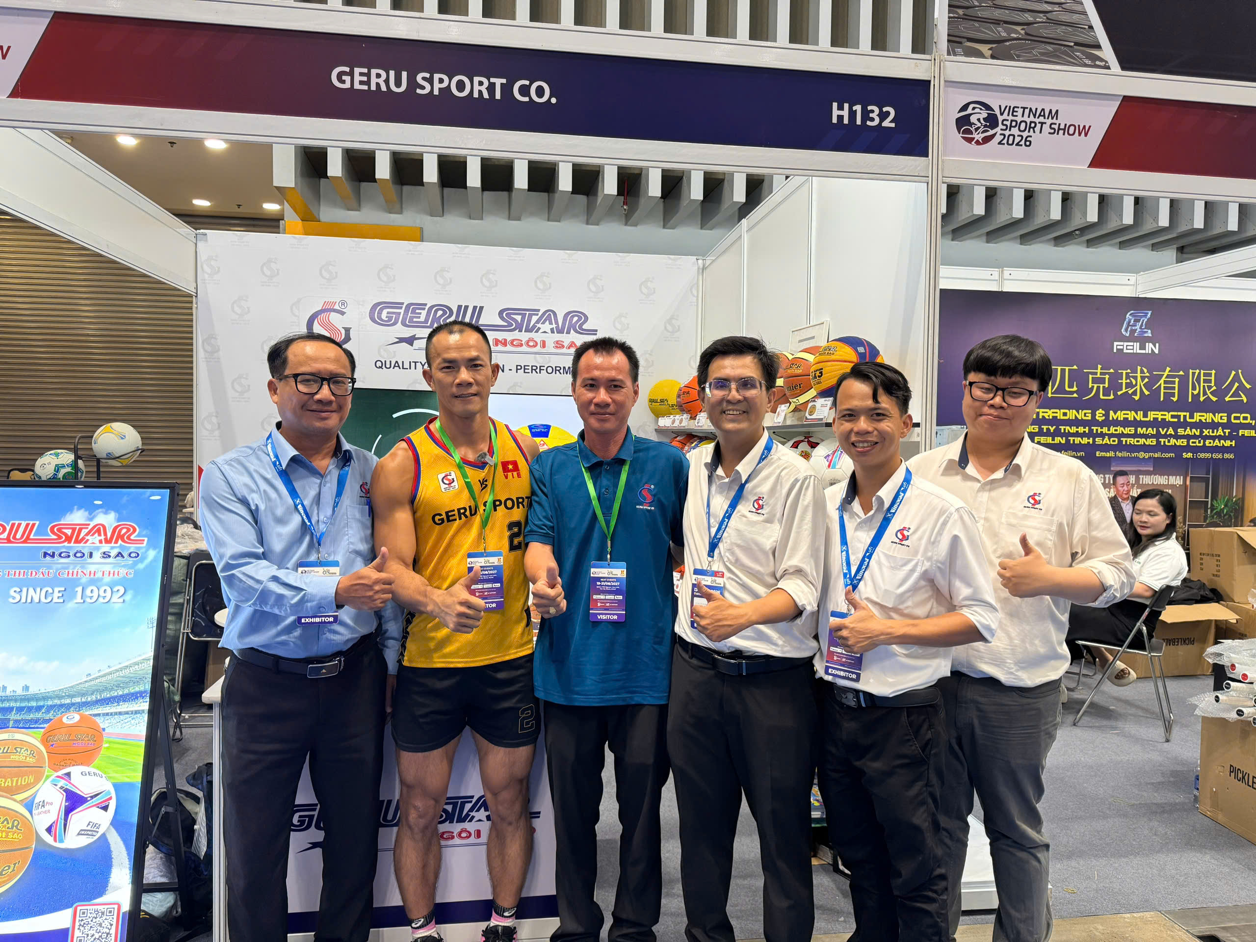 Đỗ Ngọc Thiện ghé gian hàng Geru Sport tại Vietnam Sport Show 2026